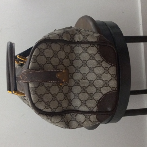 Authentic Vintage Gucci GG Monogram Supreme Sherry Web Ophidia Large Boston Bag - Picture 5 of 10